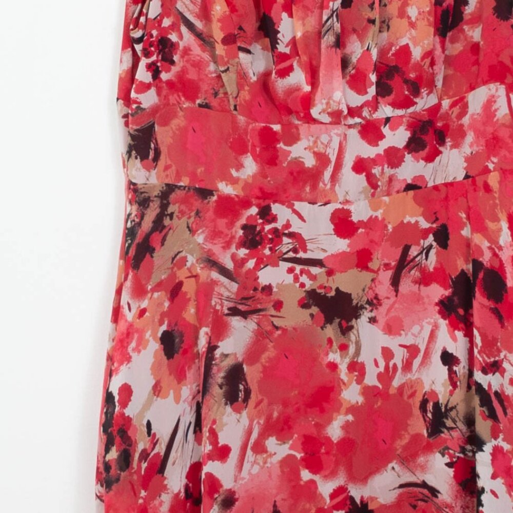 East 5th Womens Floral Babydoll Midi Dress Size 12‎ Sleeveless Artsy Y2K - Picture 3 of 8